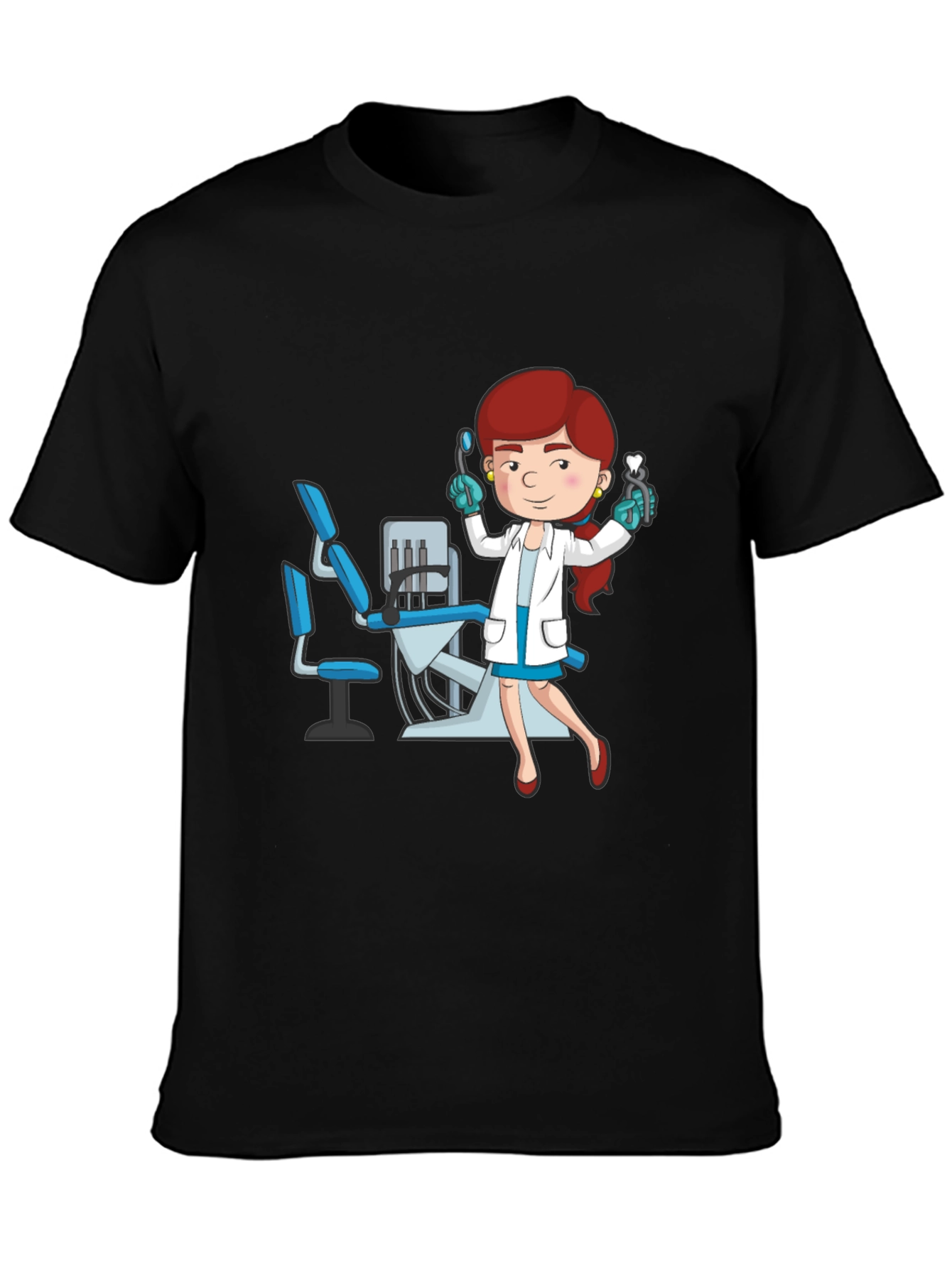 Dentist Cartoon Graphic T-Shirt