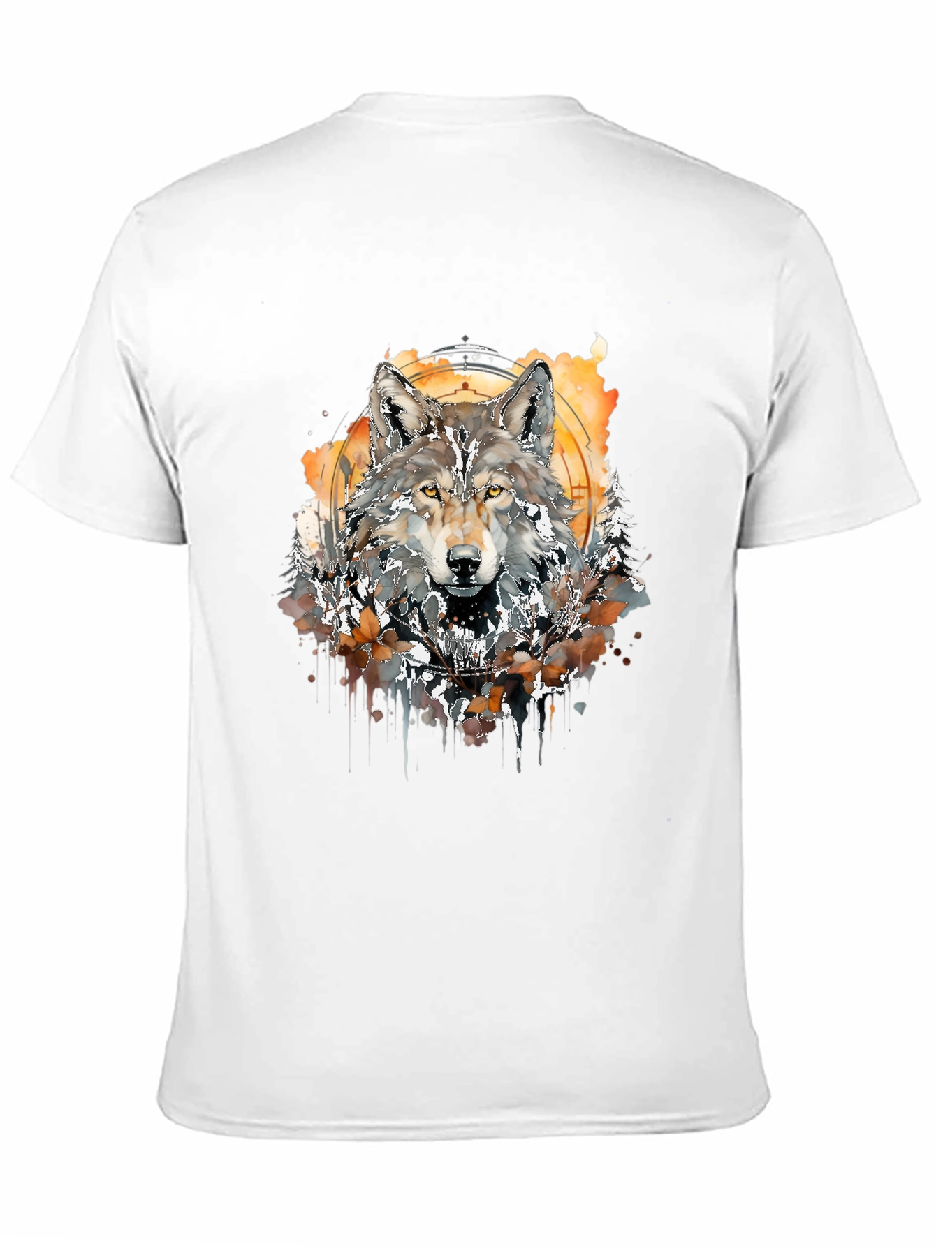 Wolf Art T-Shirt - Black Graphic Tee