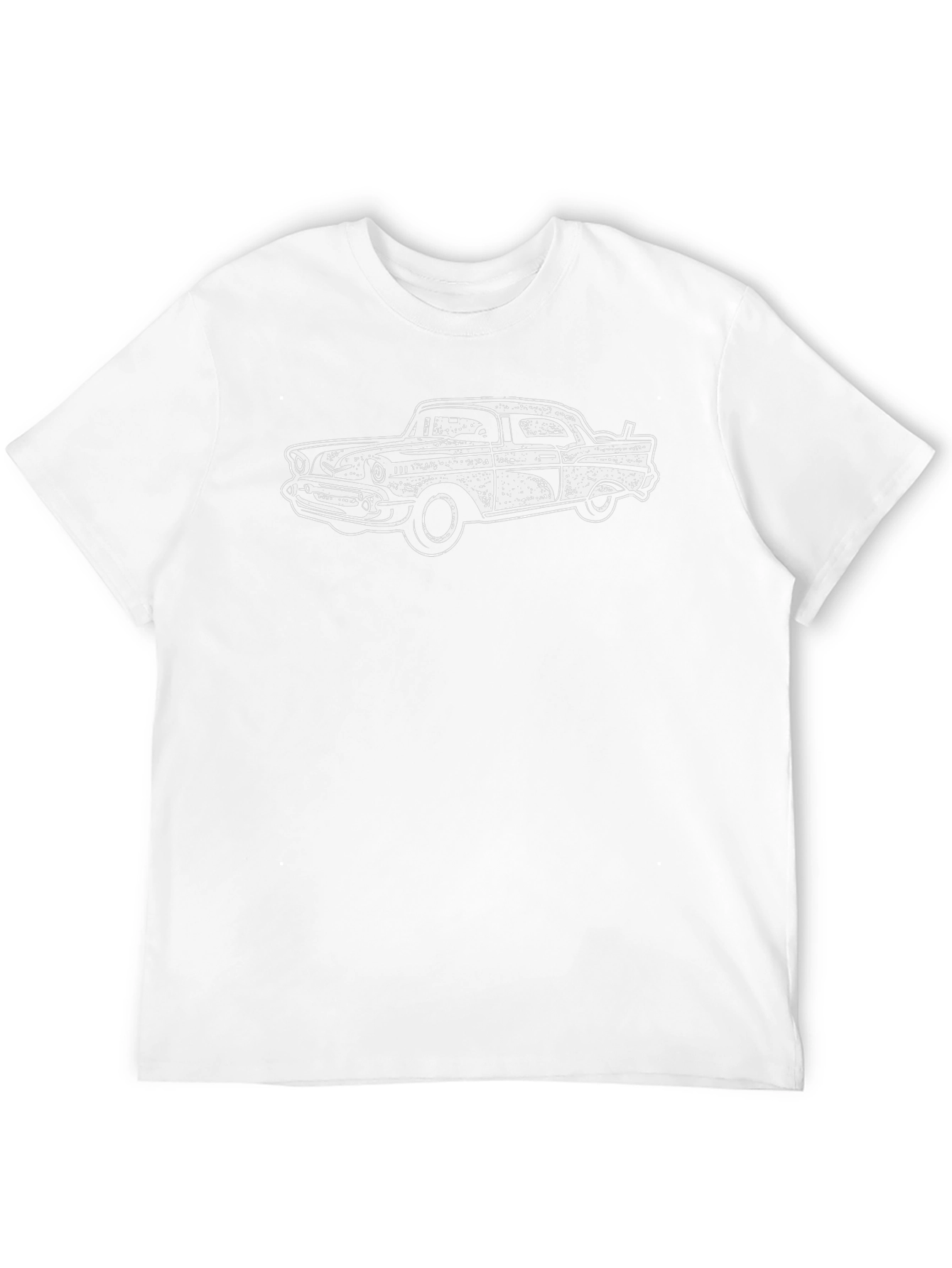 Classic Car Graphic Tee - Retro Style Black T-Shirt