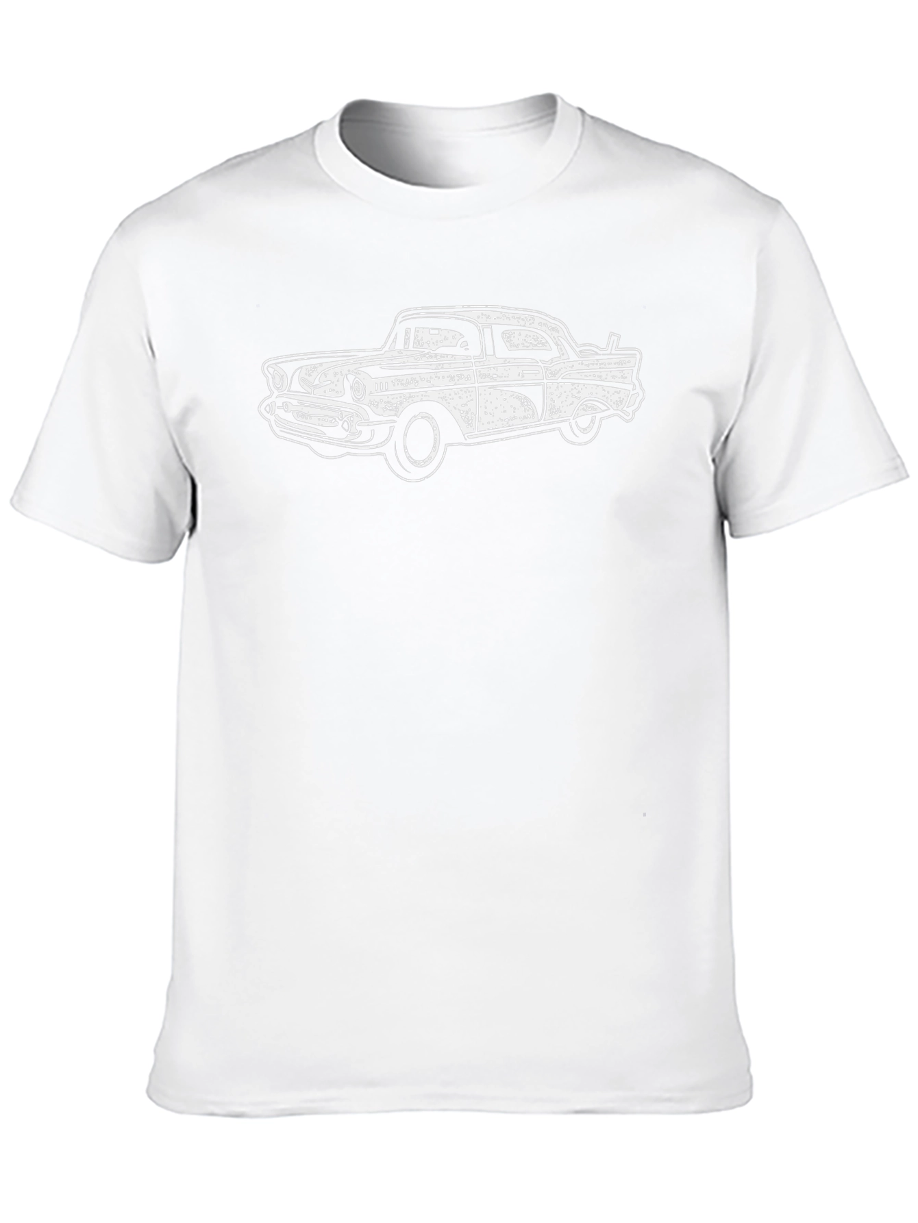Classic Car Graphic Tee - Retro Style Black T-Shirt