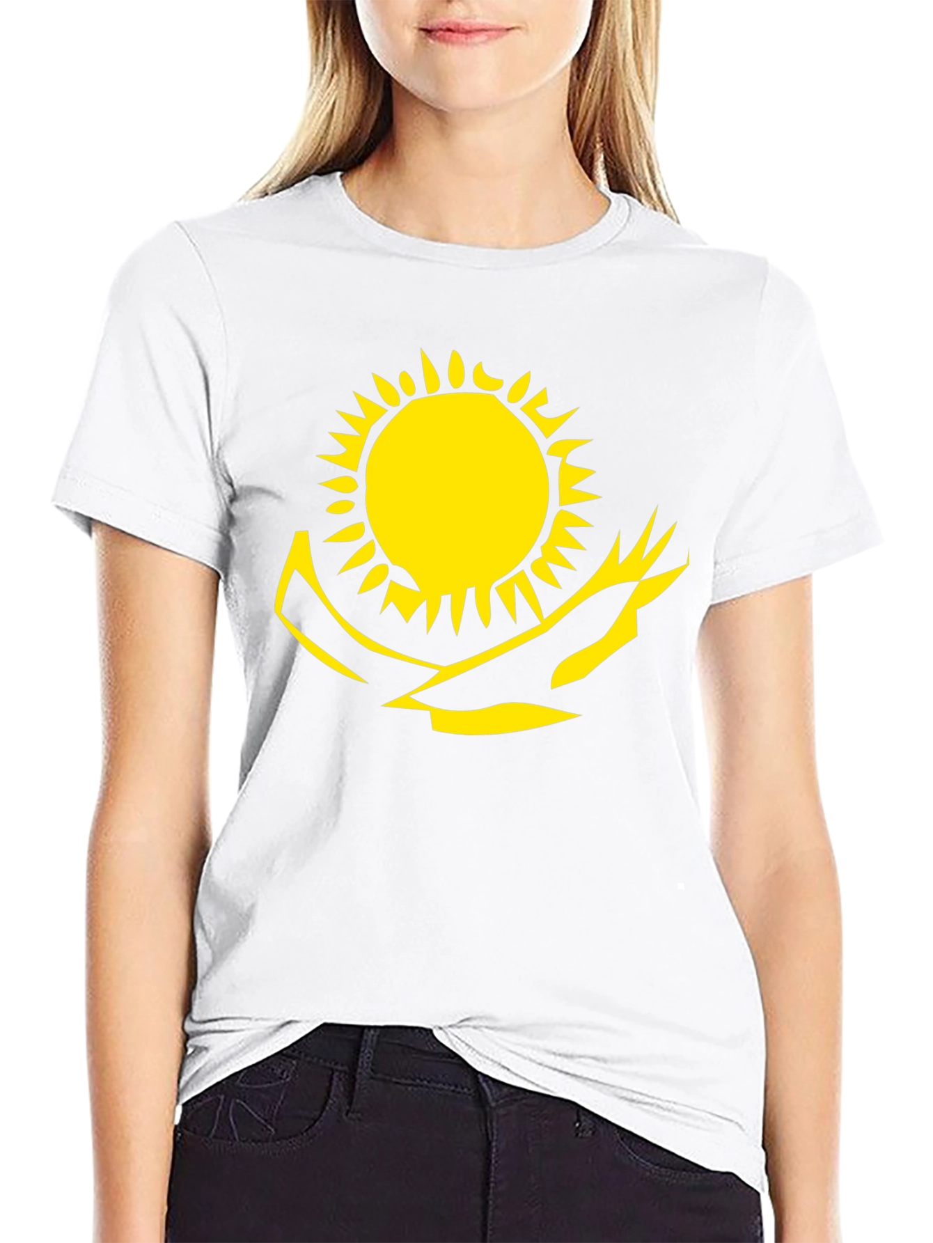 Graphic Tee - Sun and Eagle Design