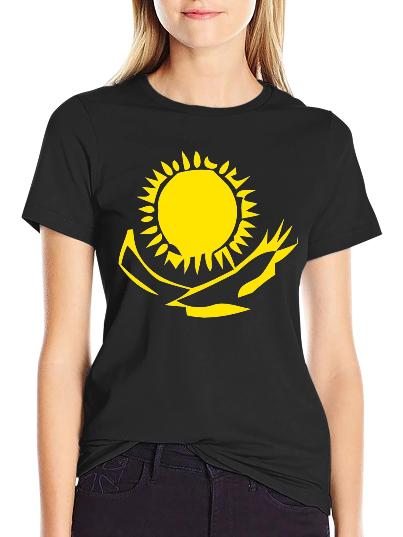 Graphic Tee - Sun and Eagle Design