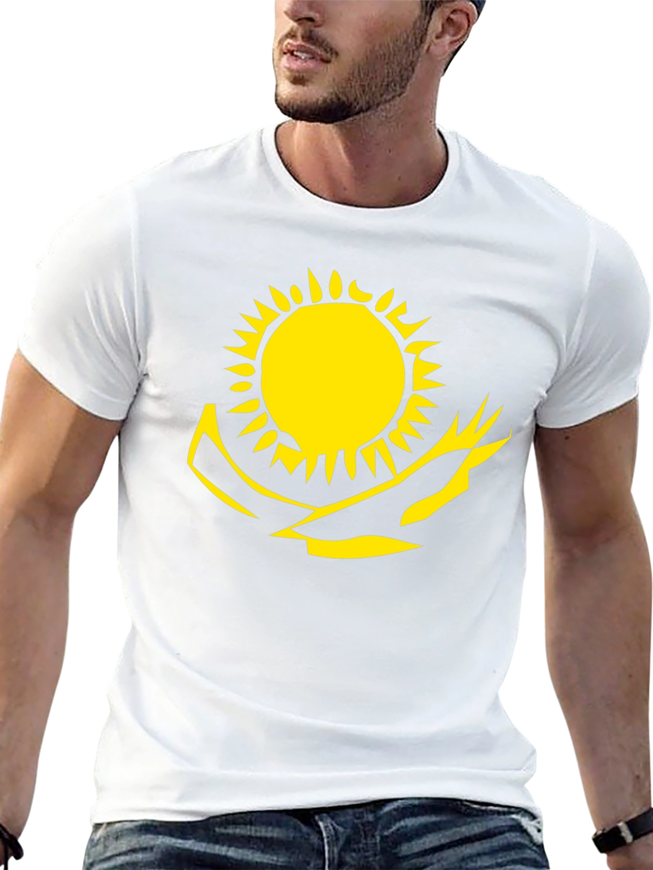 Graphic Tee - Sun and Eagle Design