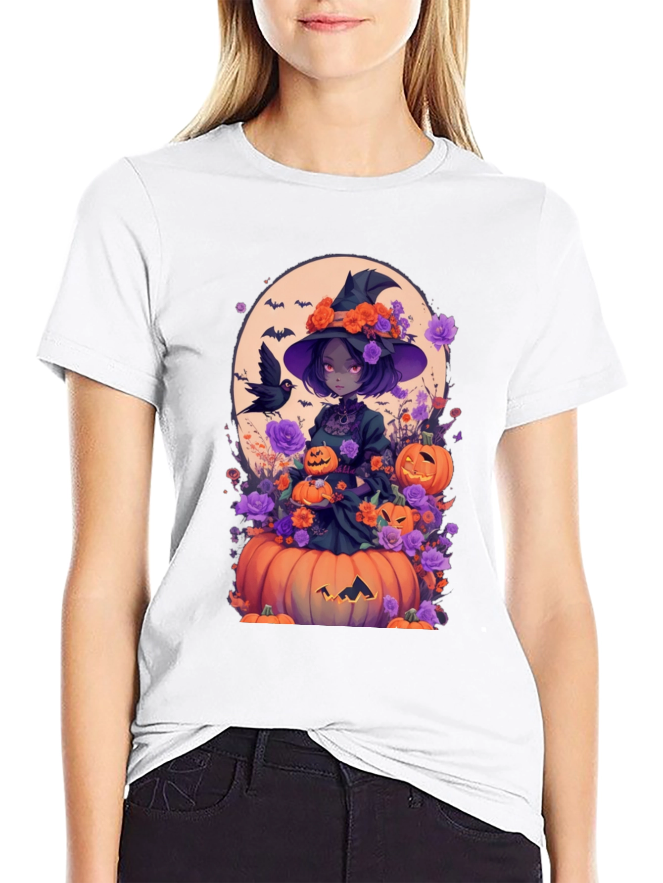 Halloween Witch Anime Tee