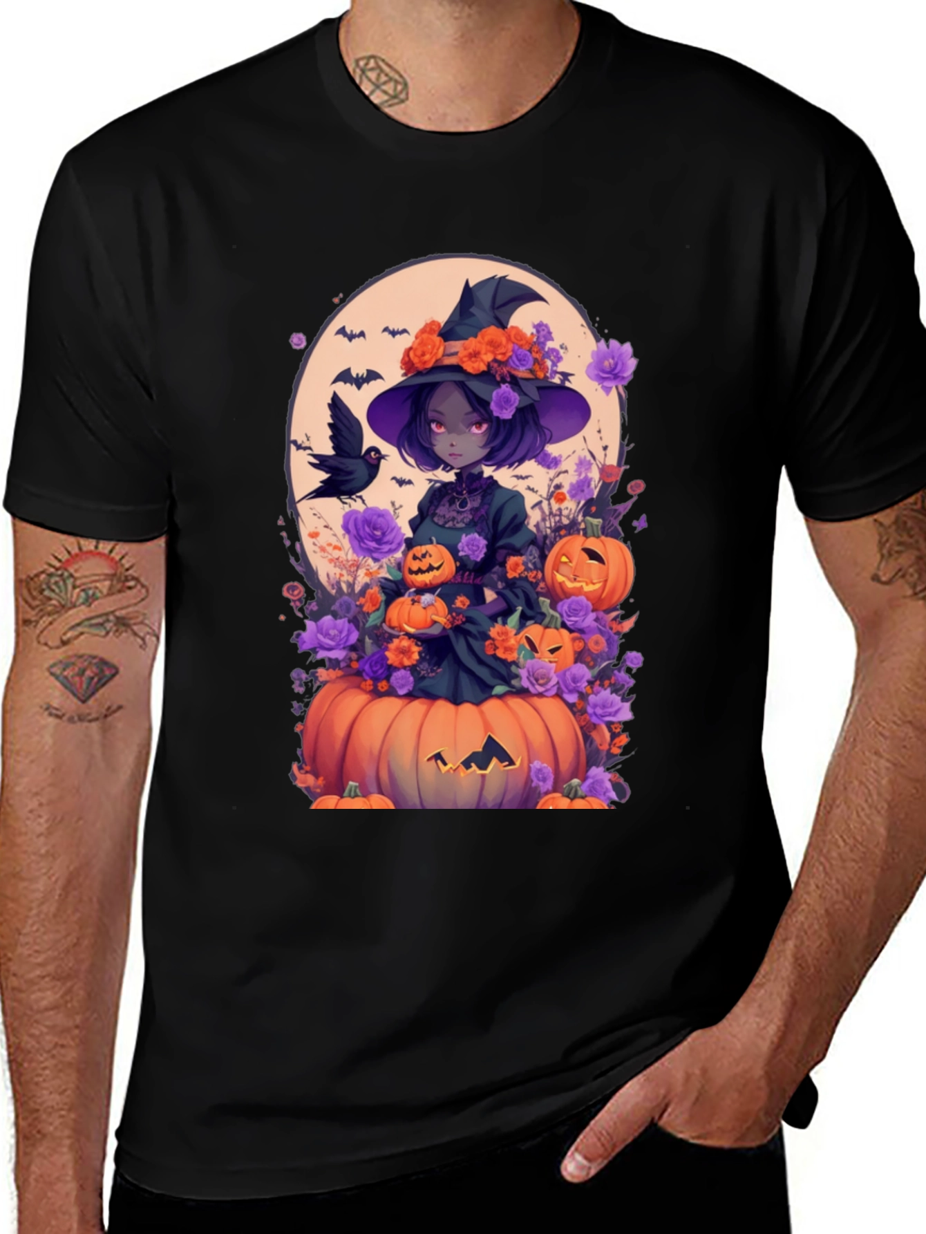Halloween Witch Anime Tee