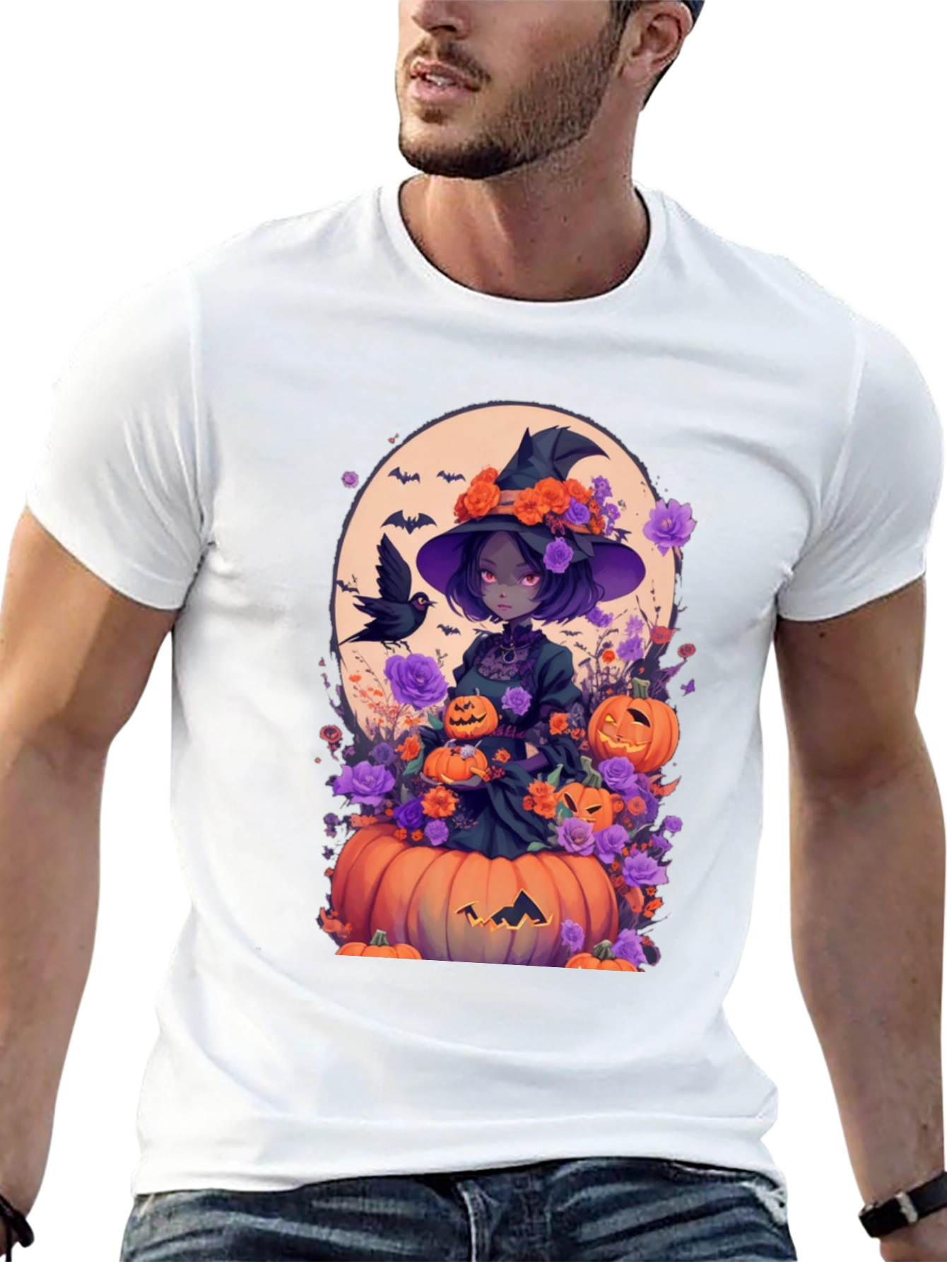 Halloween Witch Anime Tee