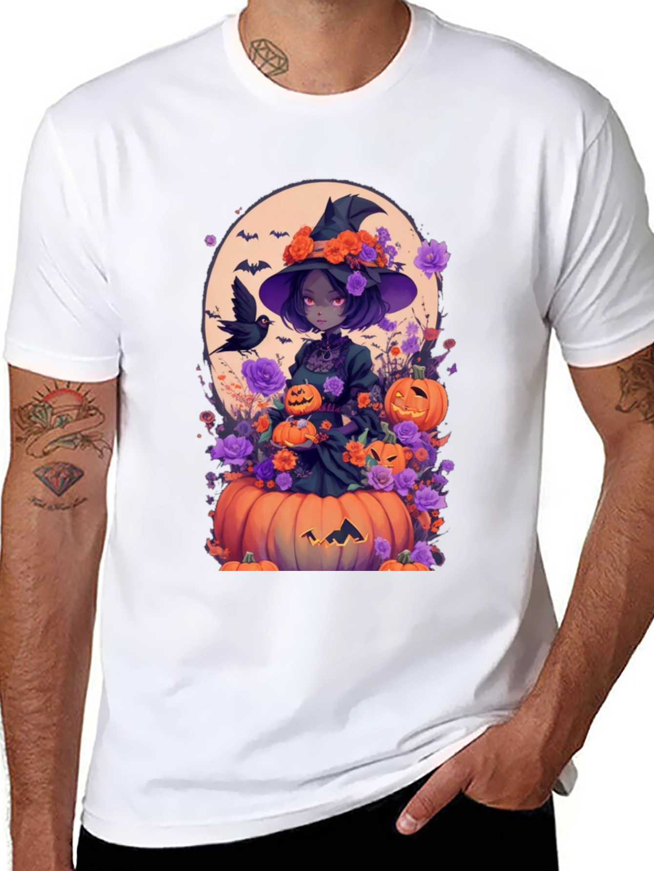 Halloween Witch Anime Tee