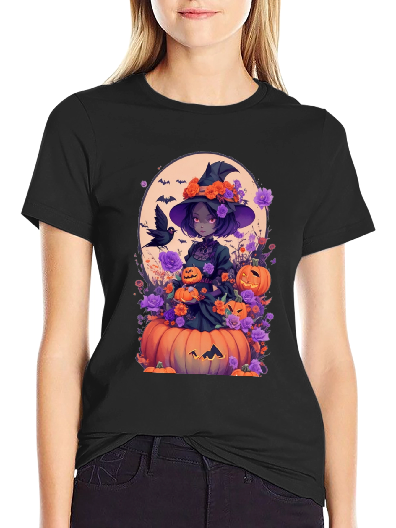 Halloween Witch Anime Tee