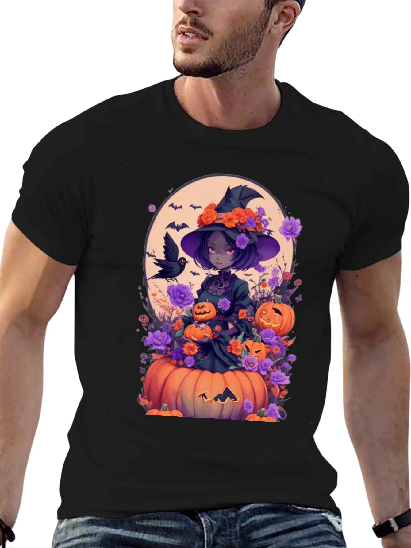 Halloween Witch Anime Tee