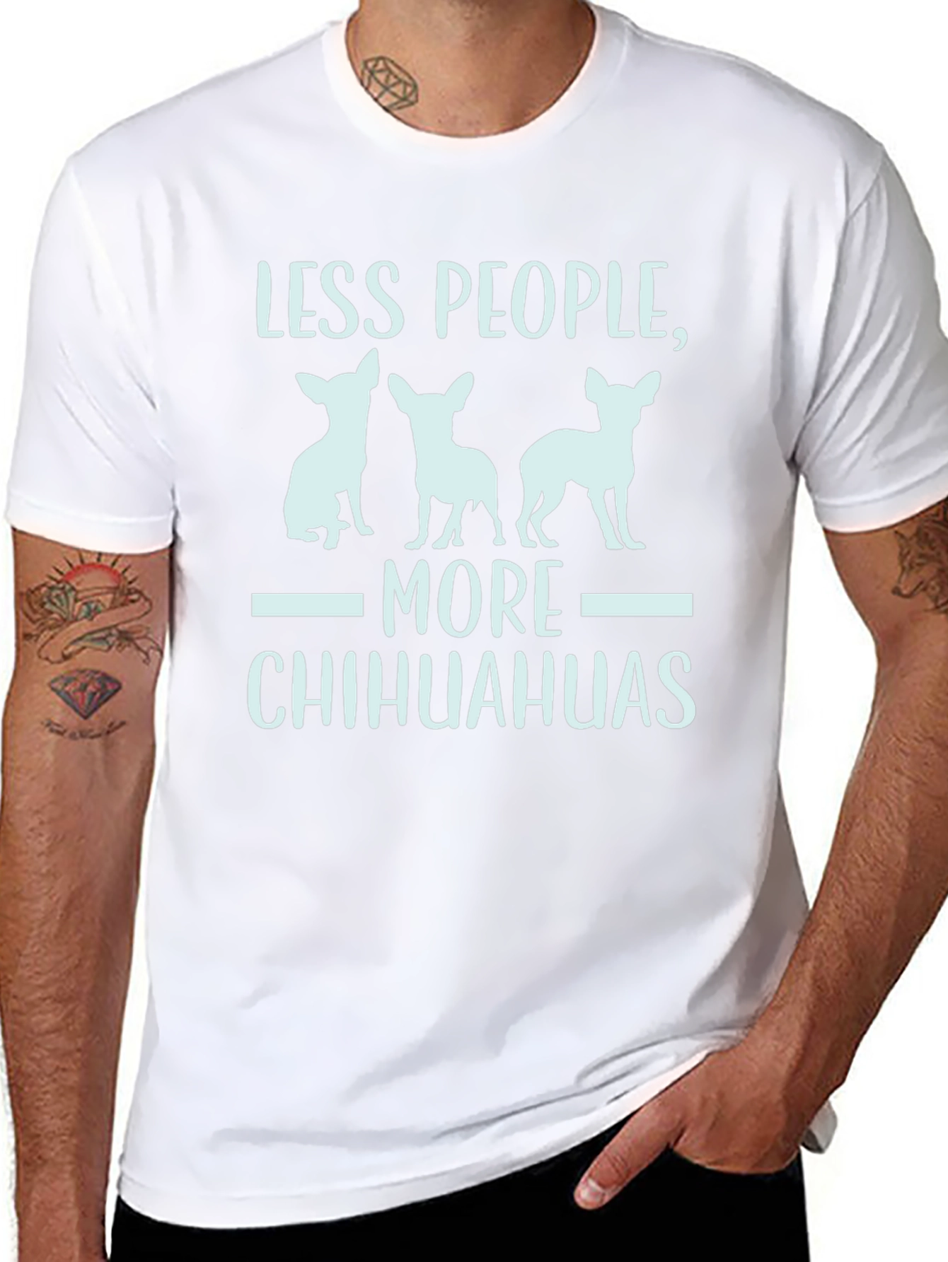 Less People More Chihuahuas Graphic Tee