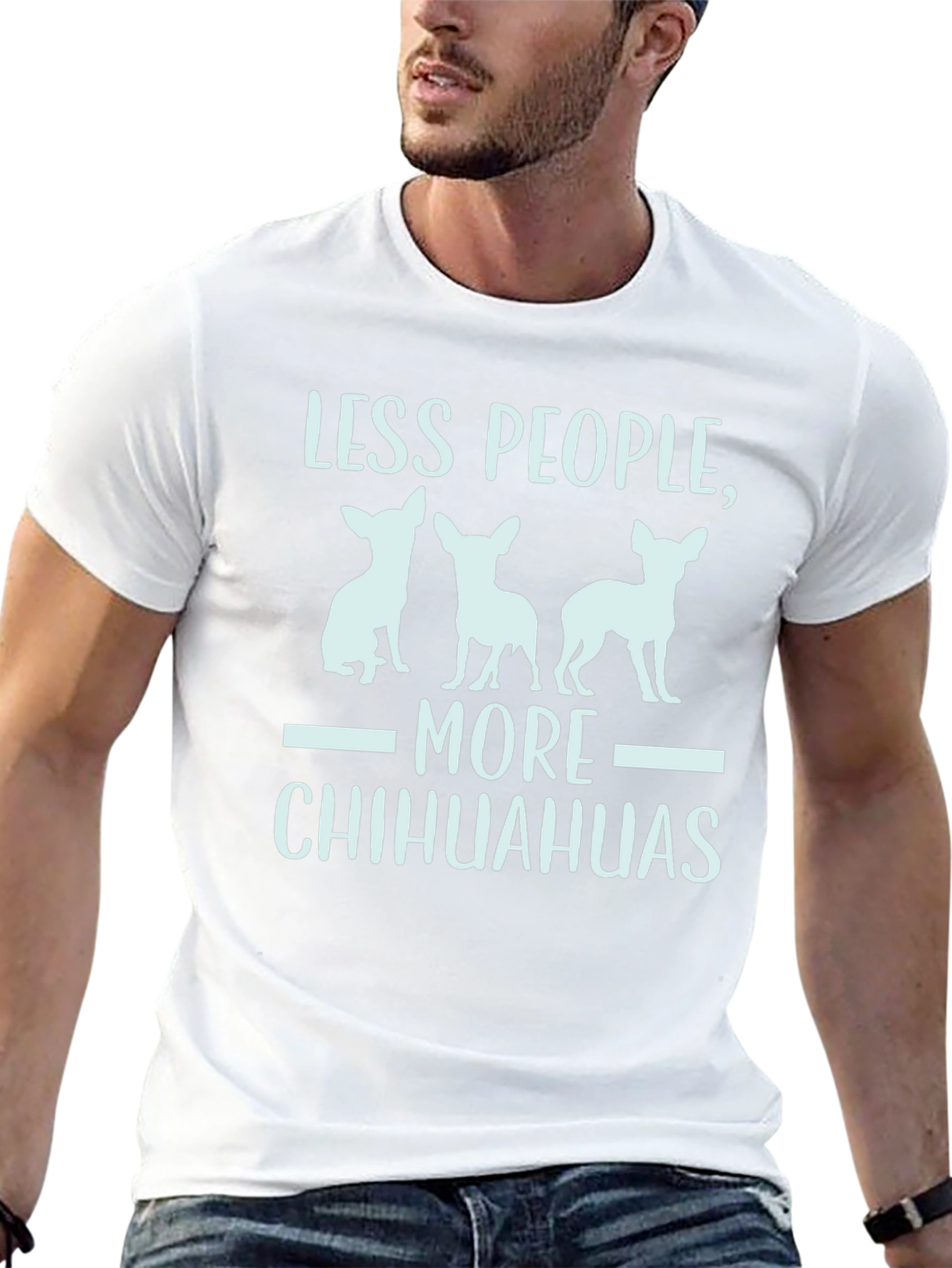 Less People More Chihuahuas Graphic Tee