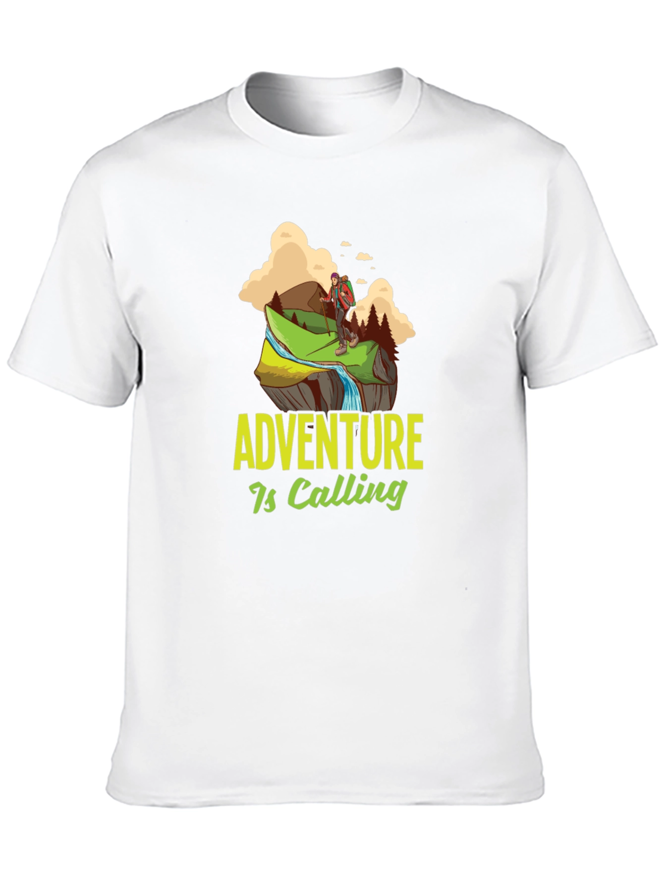 Adventure is Calling Graphic Tee - Black