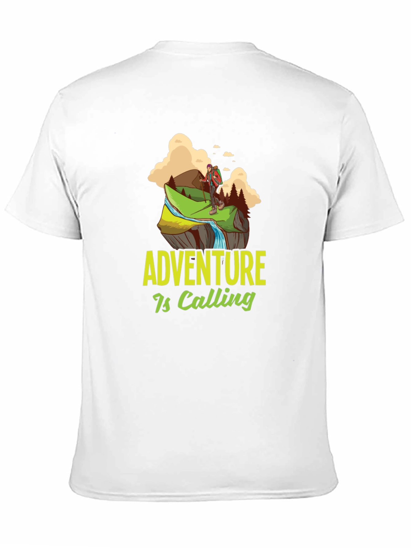 Adventure is Calling Graphic Tee - Black