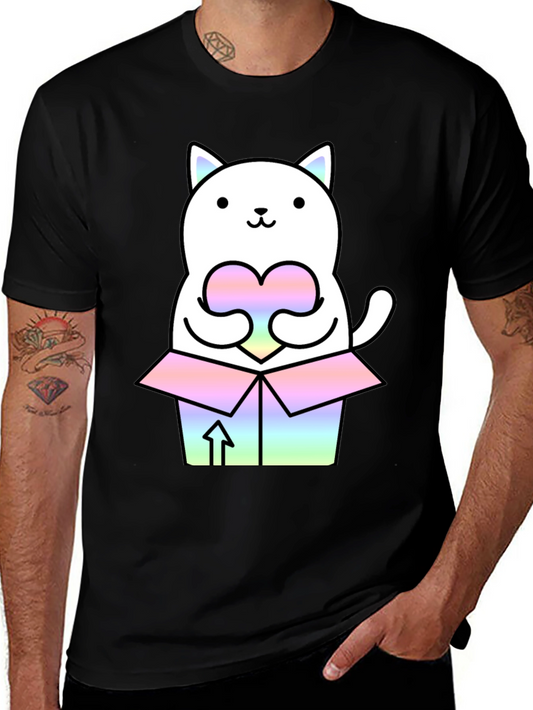 Kawaii Cat T-Shirt - Gift Box Design - Unisex