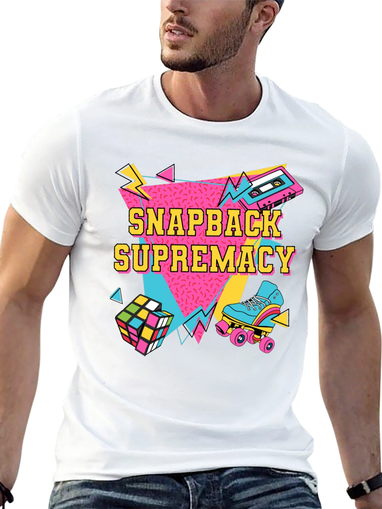 Retro Snapback Supremacy T-Shirt - 80s Throwback Style