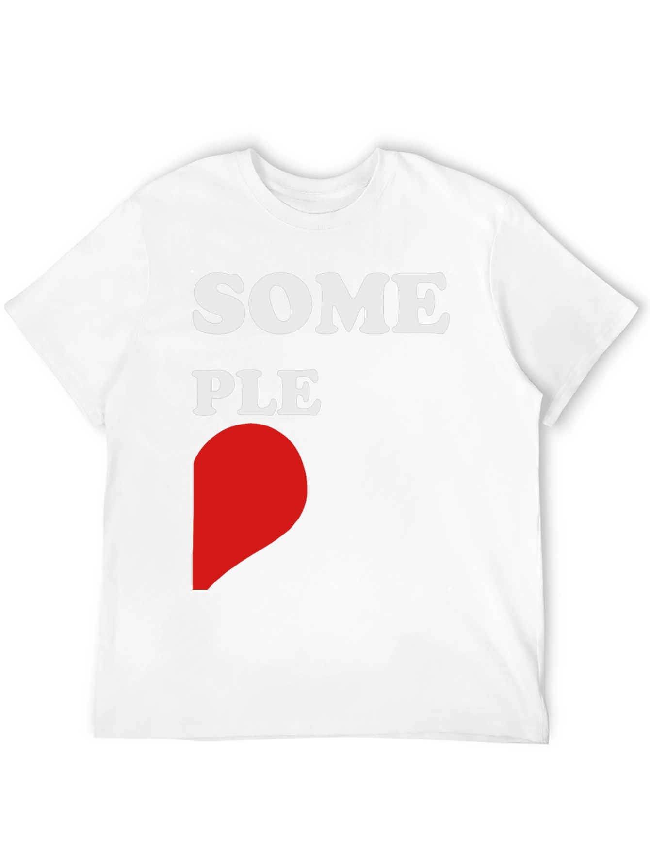Some People Heart Graphic Black T-Shirt