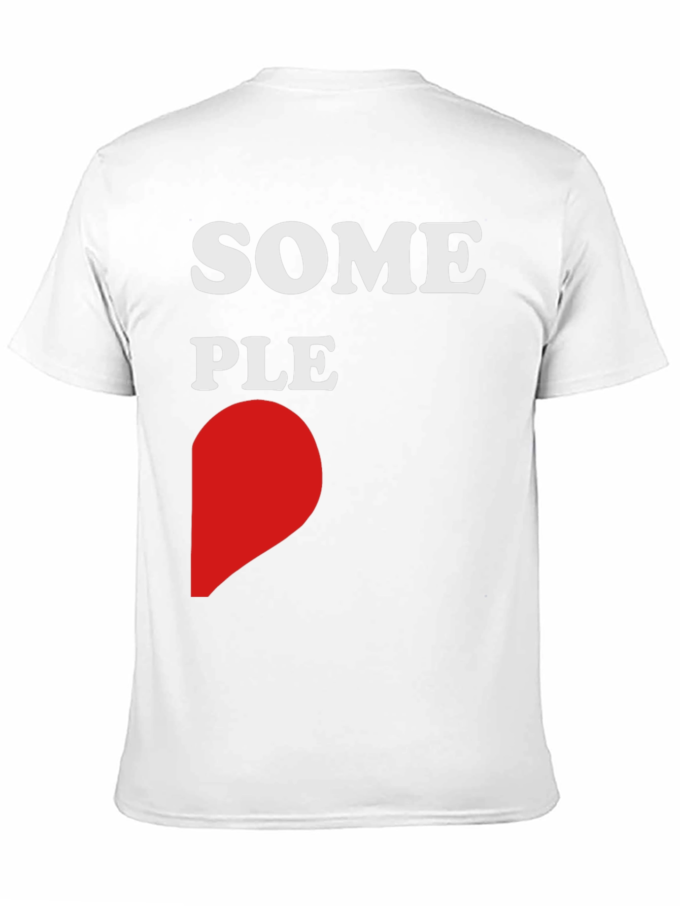 Some People Heart Graphic Black T-Shirt