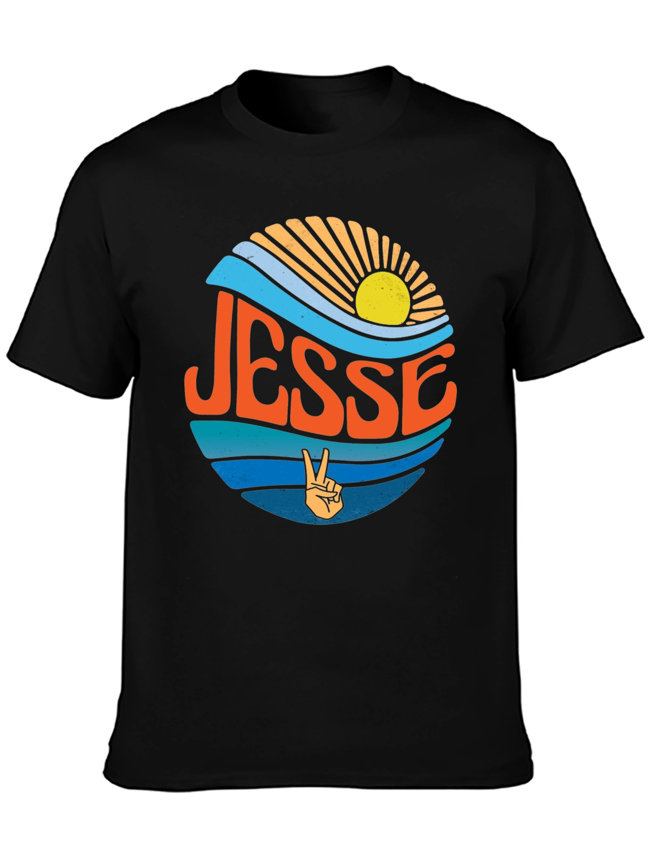 Retro Jesse Peace Sign T-Shirt