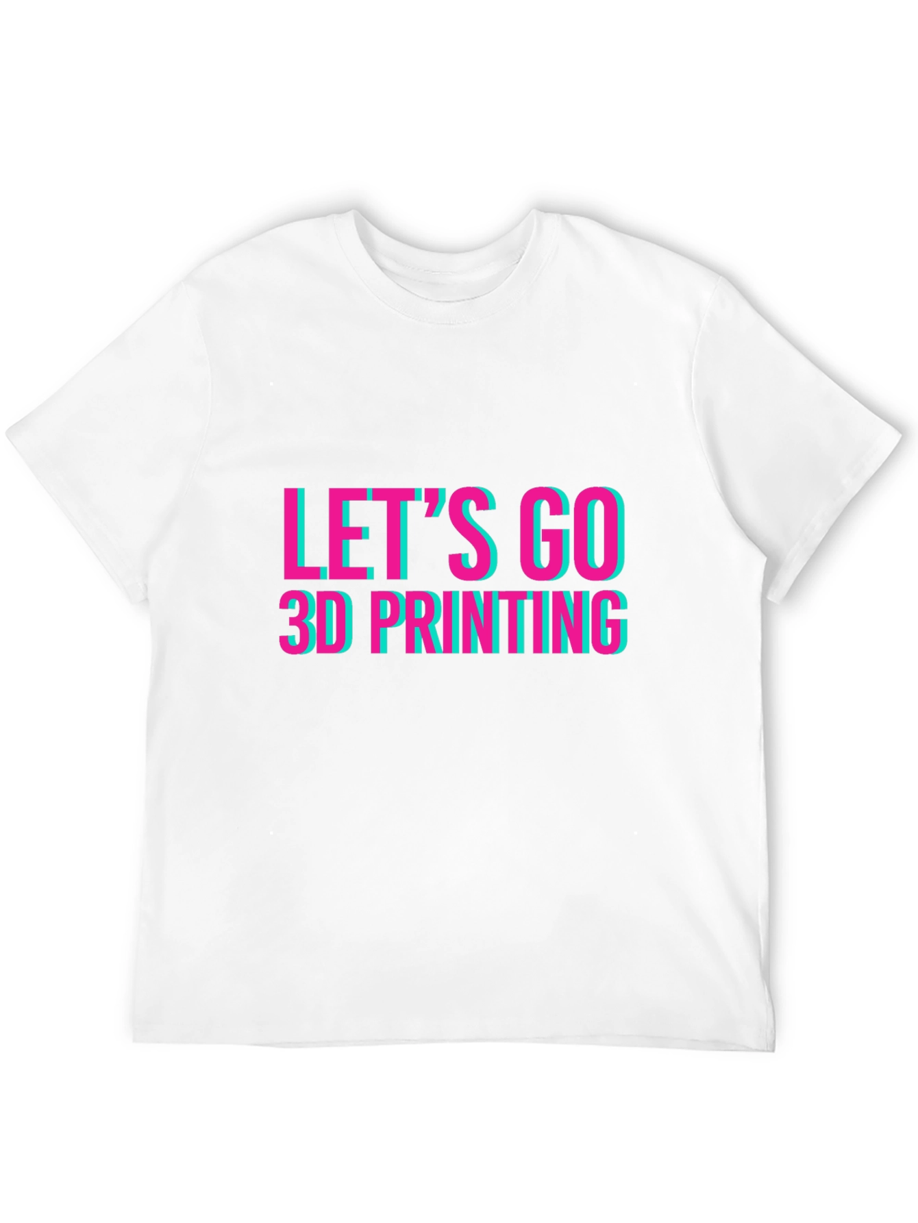 Lets Go 3D Printing Graphic Tee - Black