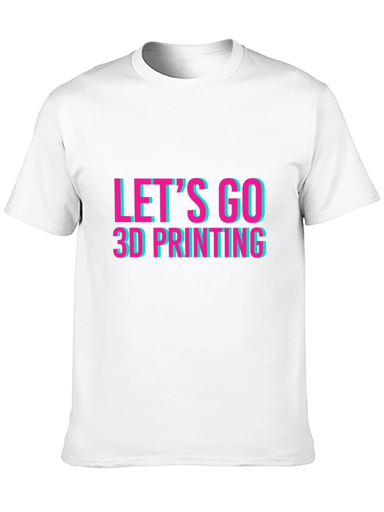 Lets Go 3D Printing Graphic Tee - Black