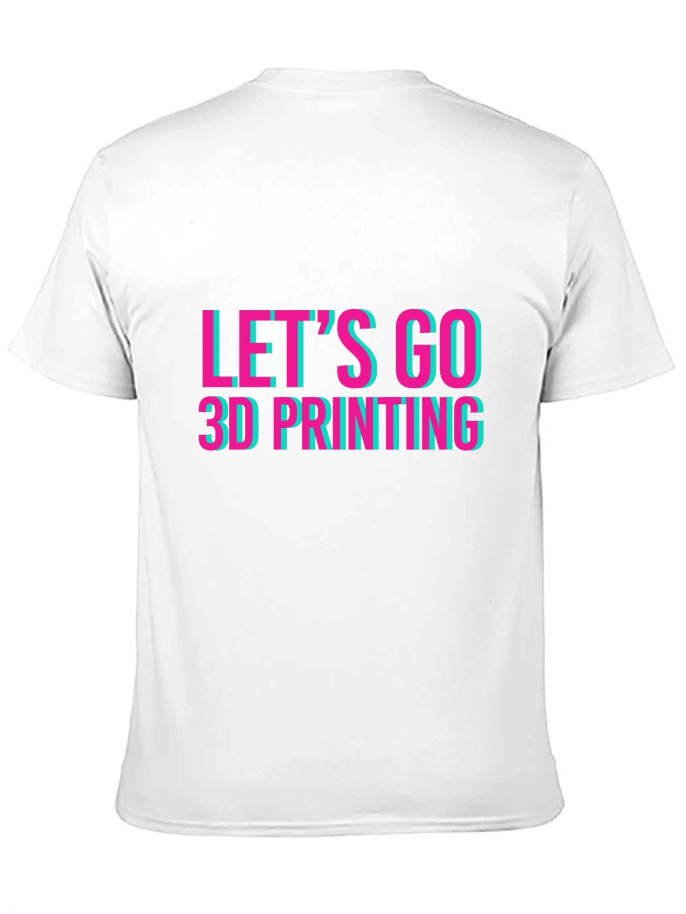 Lets Go 3D Printing Graphic Tee - Black