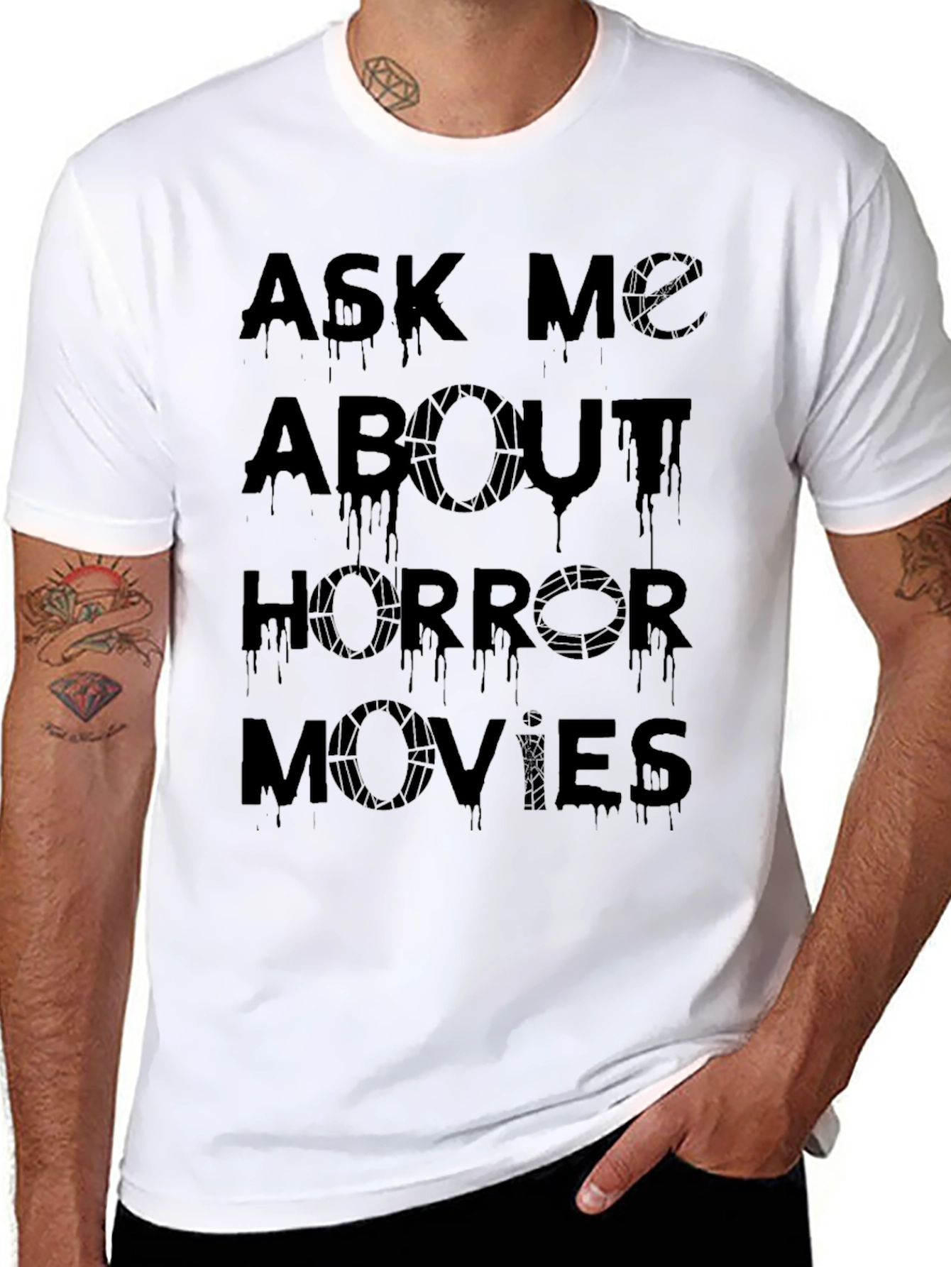 Ask Me About Horror Movies Graphic T-Shirt