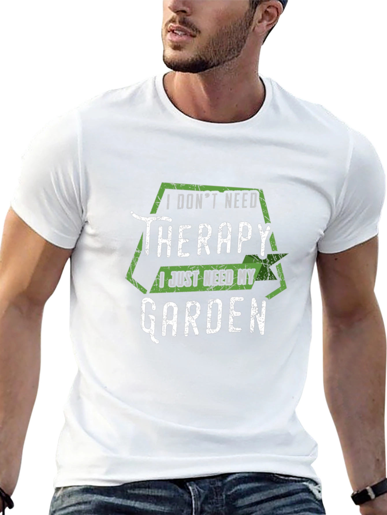 Funny Garden Therapy T-Shirt - Black