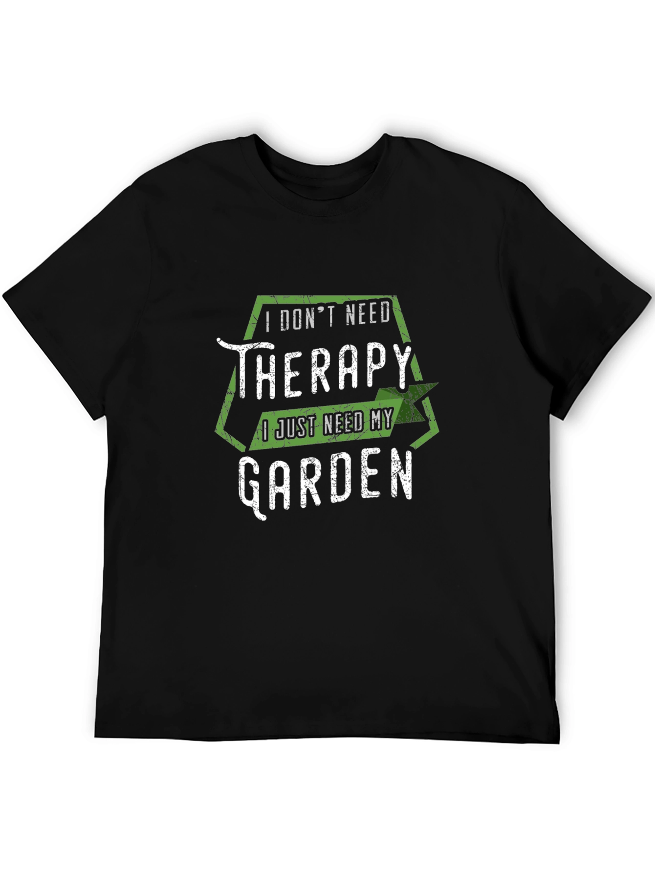 Funny Garden Therapy T-Shirt - Black