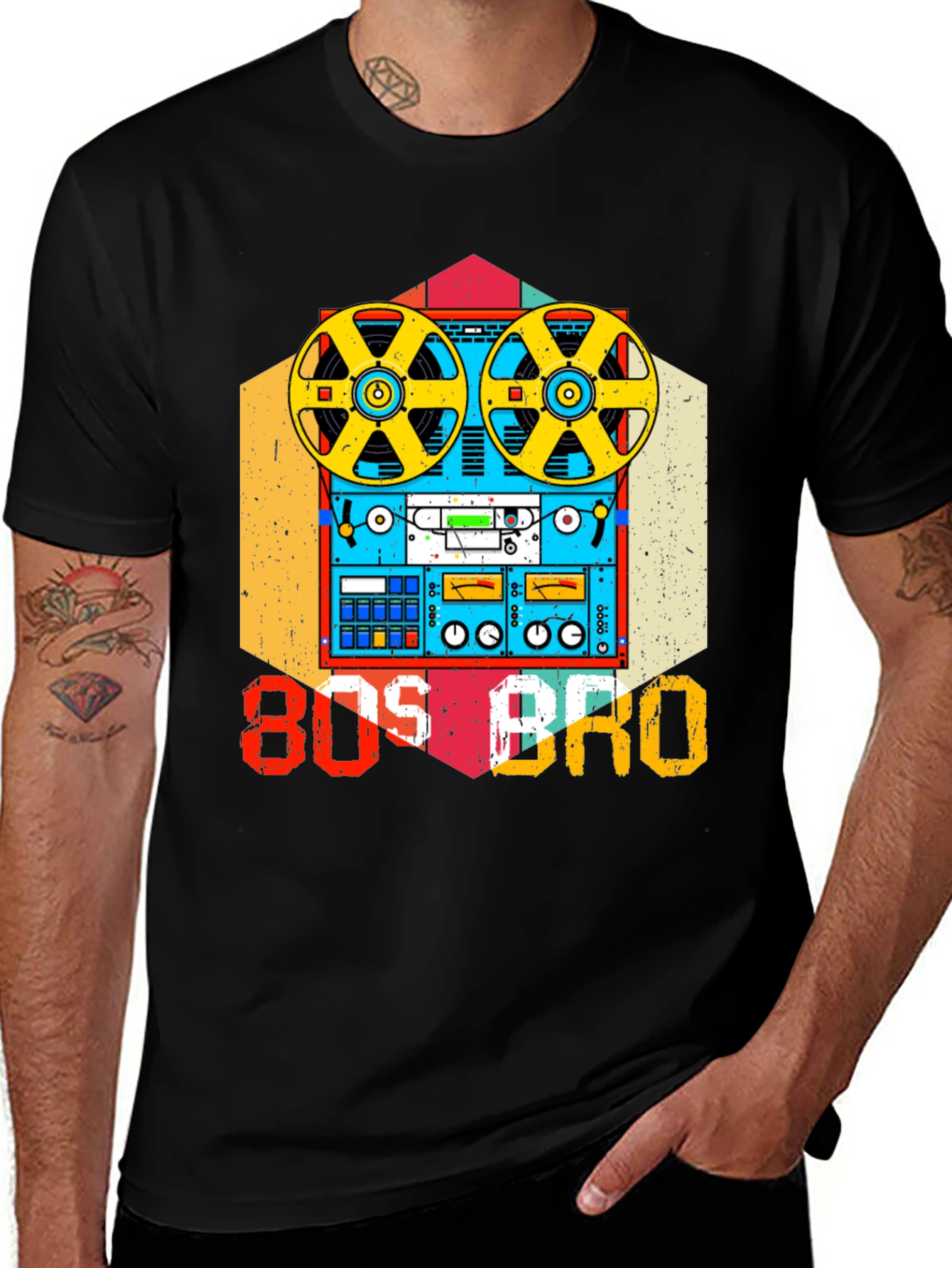 80s Bro Cassette Tape Graphic Tee