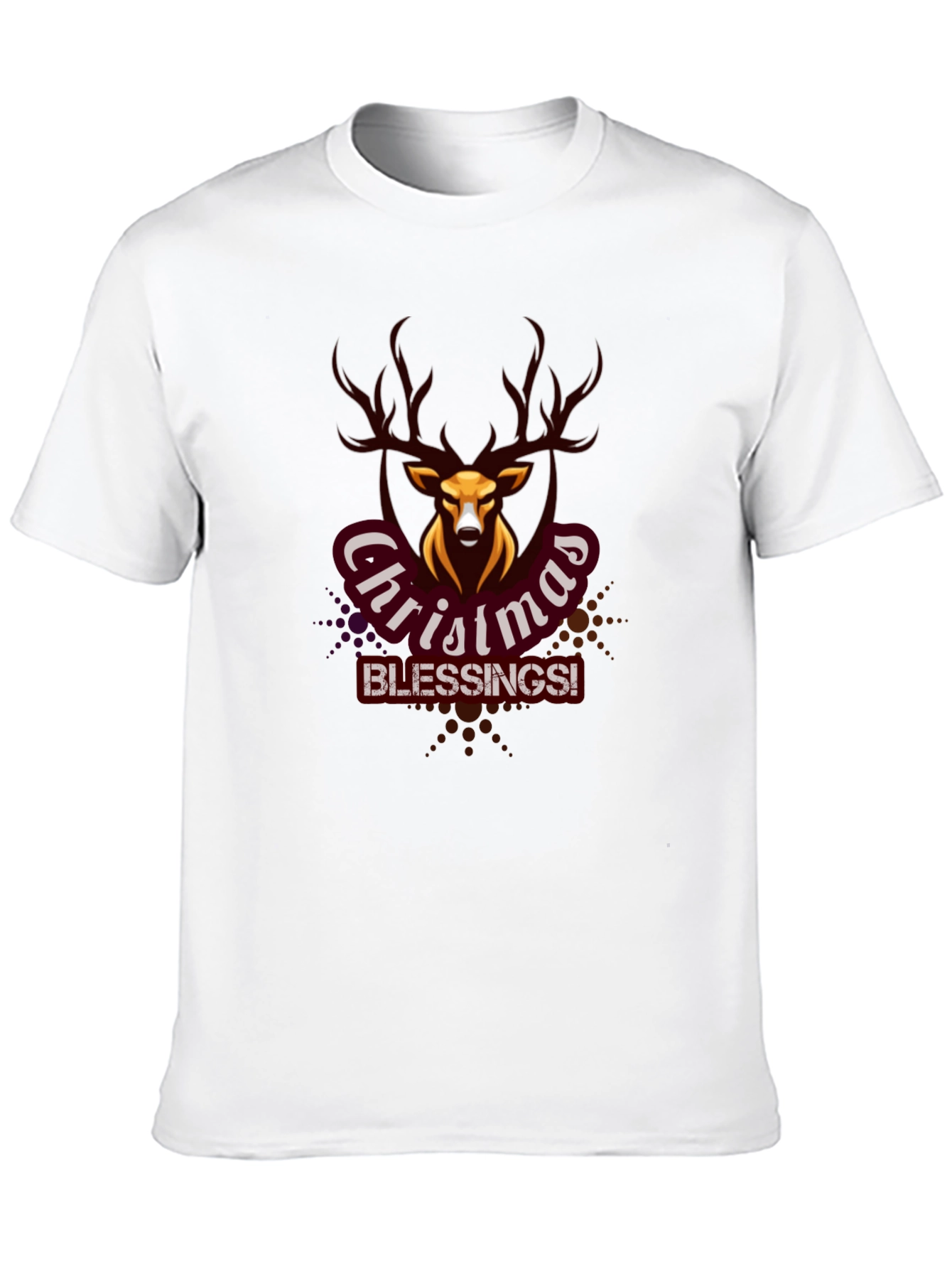Christmas Blessings Deer Graphic Tee