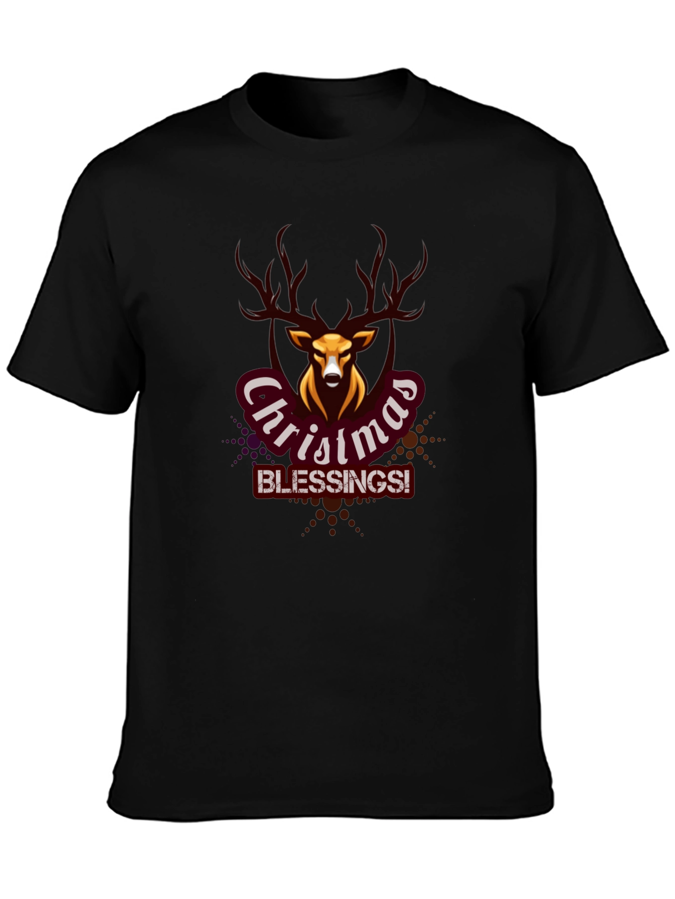 Christmas Blessings Deer Graphic Tee