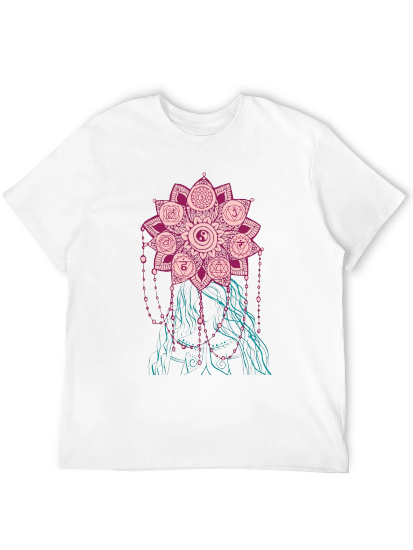 Chakra Mandala Graphic Tee - Stylish Spiritual Design