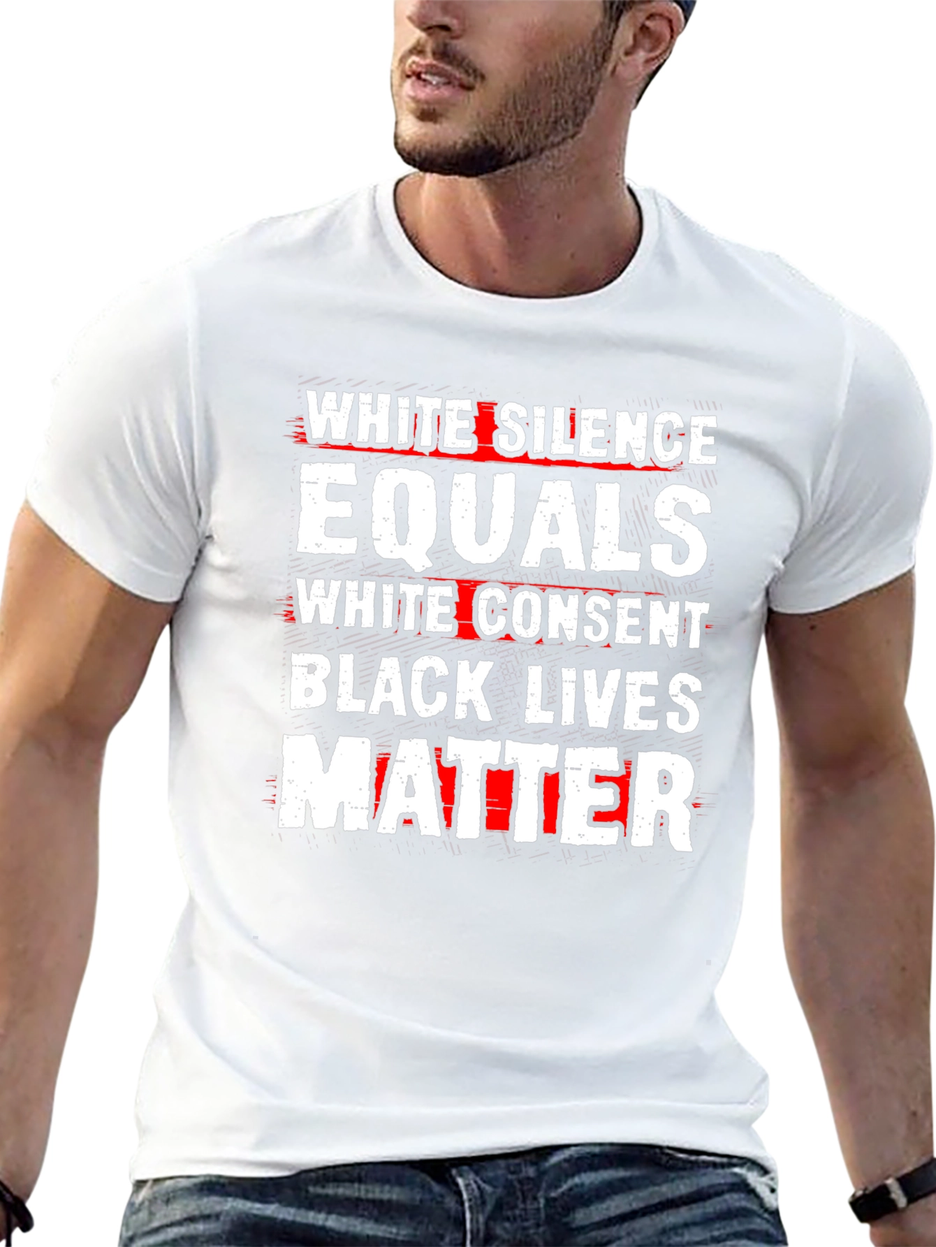 Black Lives Matter T-Shirt - White Silence Equals Consent