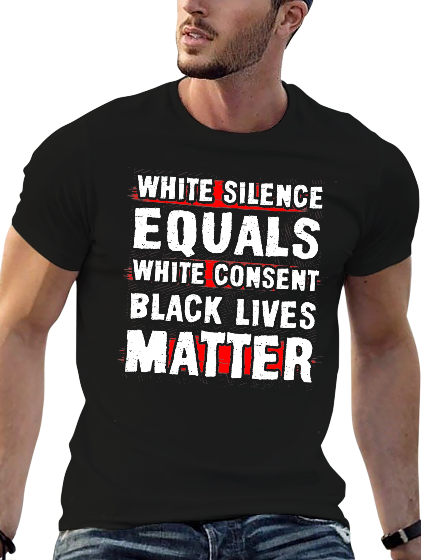 Black Lives Matter T-Shirt - White Silence Equals Consent