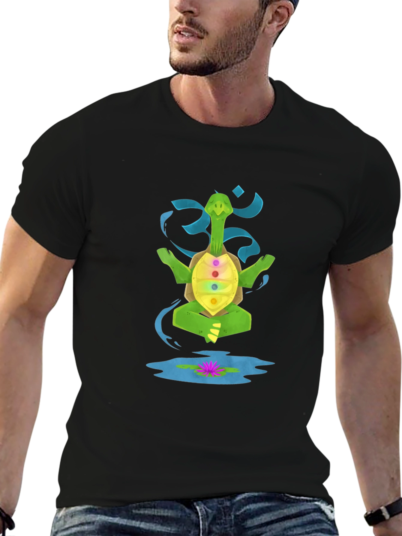Meditating Turtle Chakra T-Shirt
