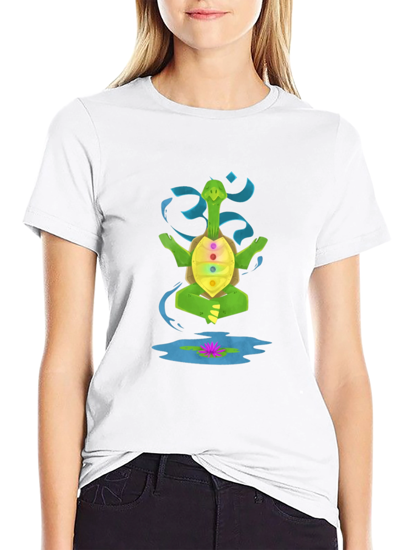 Meditating Turtle Chakra T-Shirt