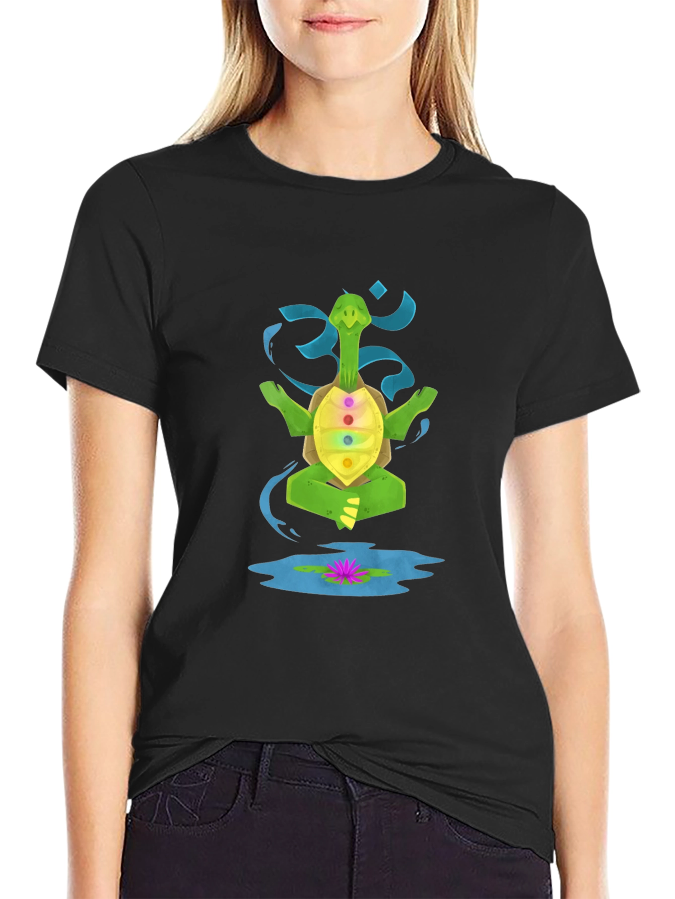 Meditating Turtle Chakra T-Shirt