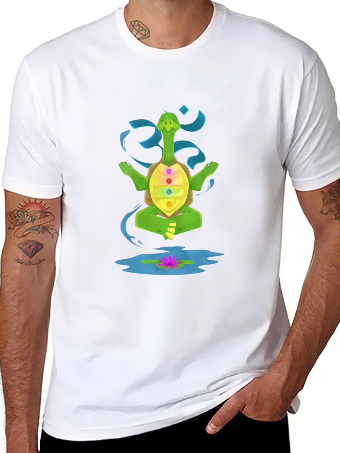 Meditating Turtle Chakra T-Shirt