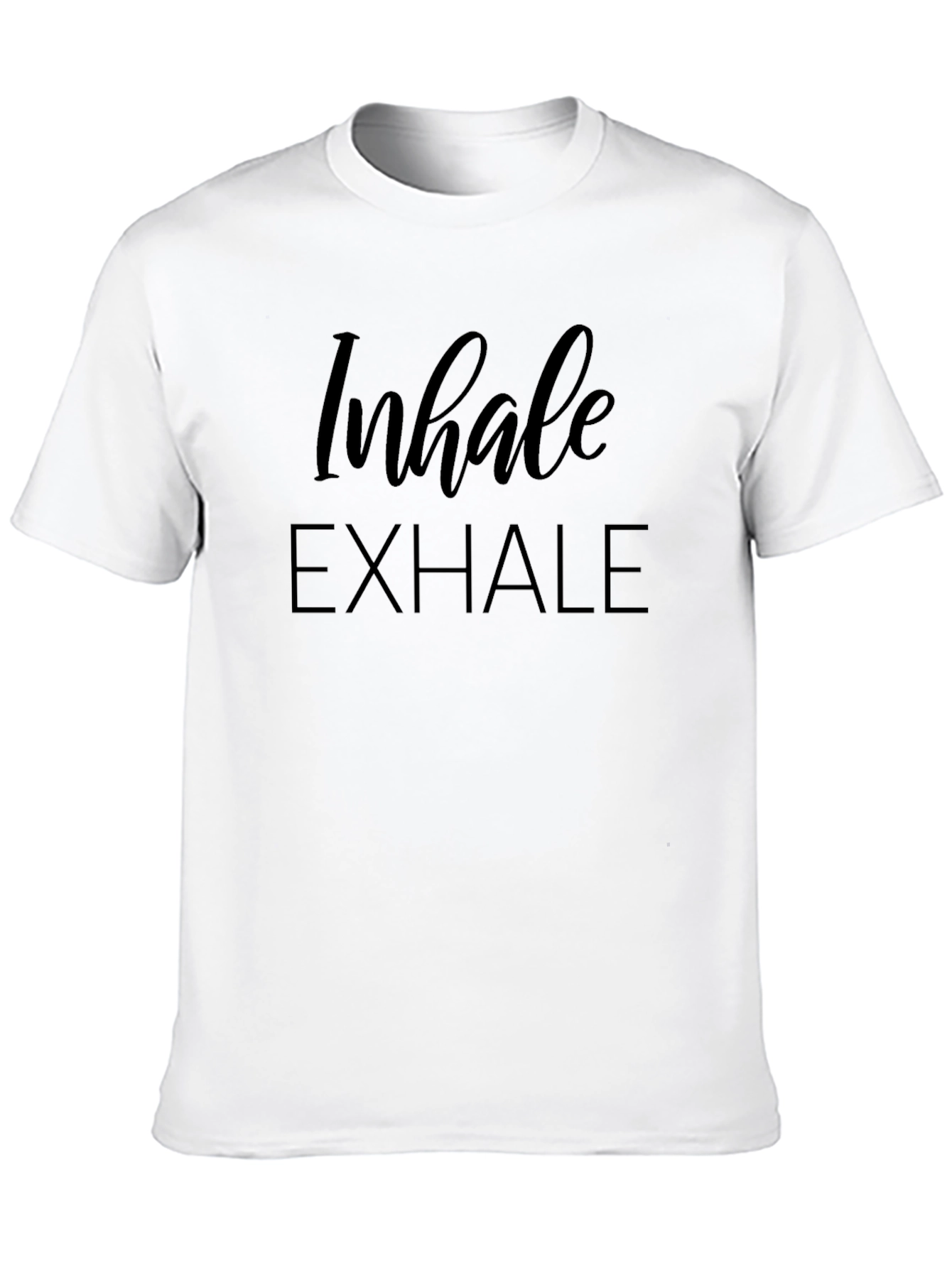Inhale Exhale Graphic Tee - Relax and Breathe