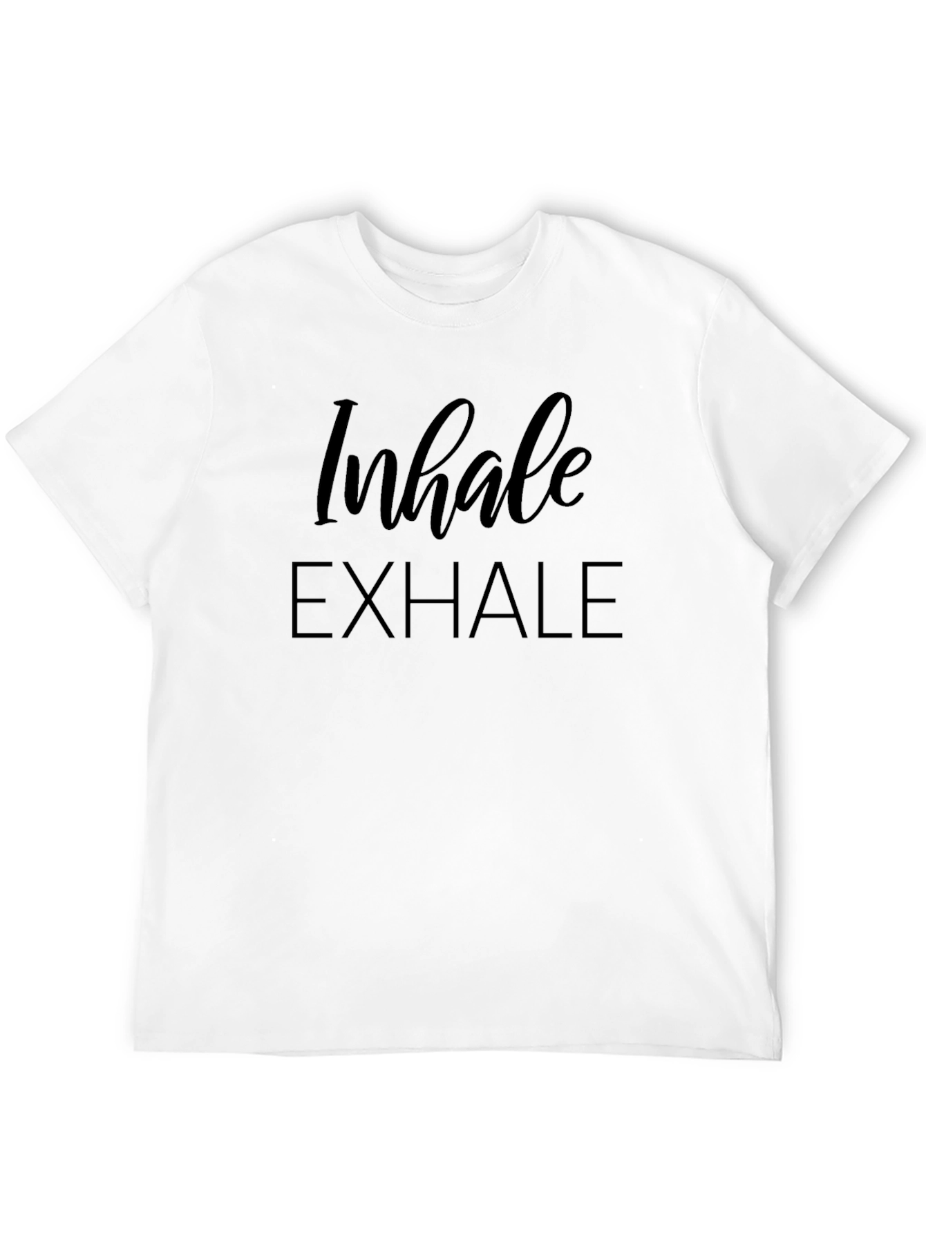 Inhale Exhale Graphic Tee - Relax and Breathe