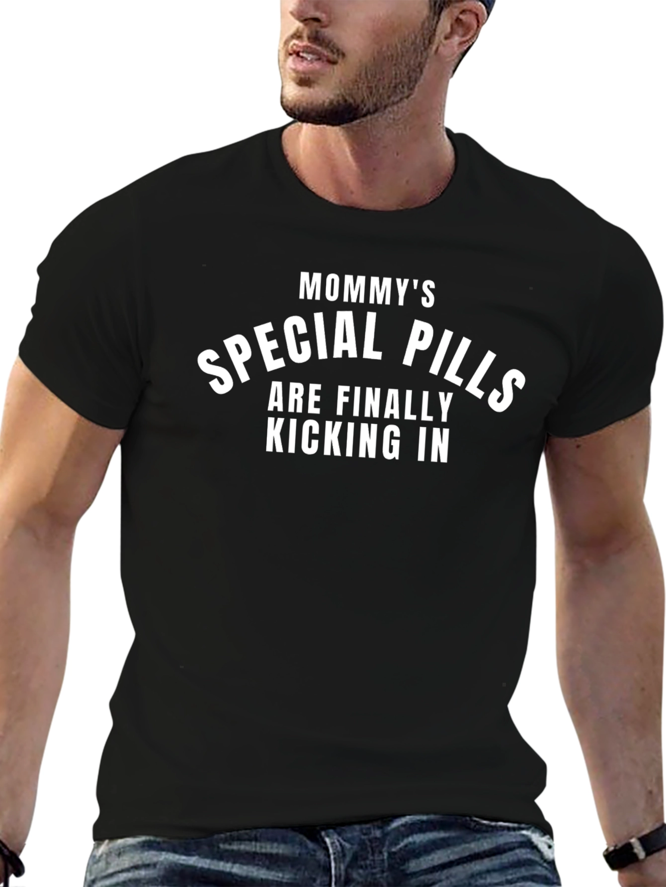 Mommys Special Pills T-Shirt - Funny Slogan Tee