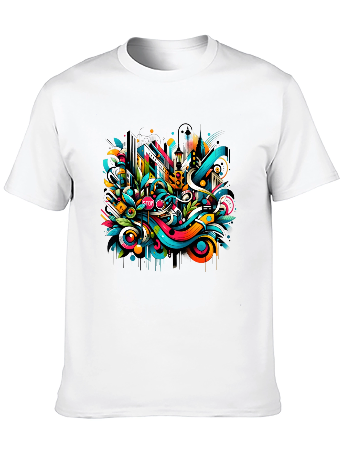 Urban Art Black T-Shirt