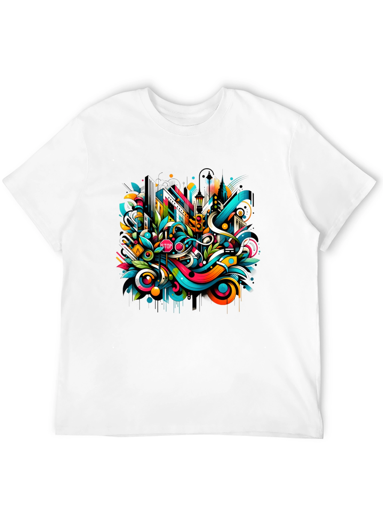 Urban Art Black T-Shirt