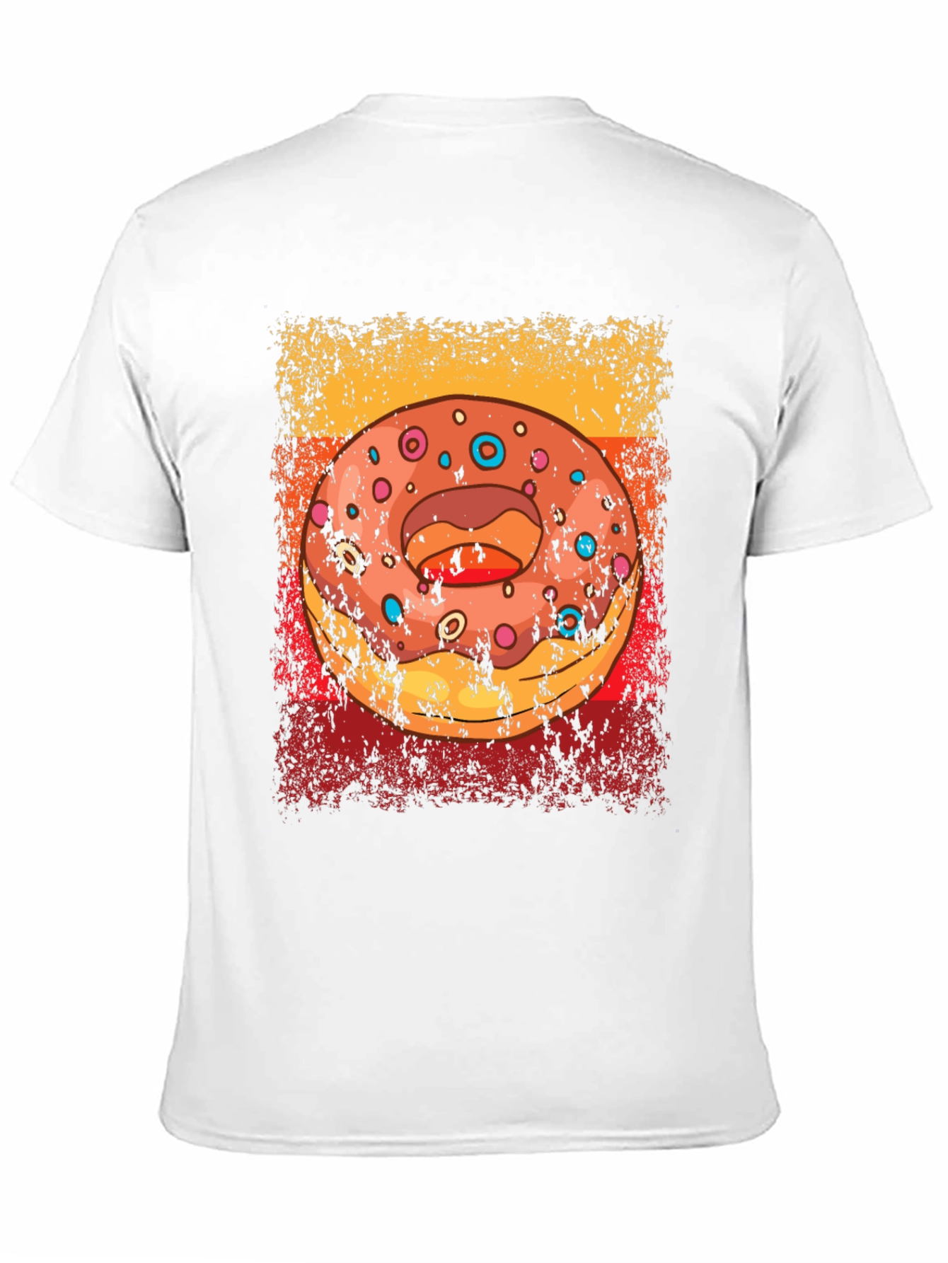 Retro Donut Graphic T-Shirt - Unisex Novelty Tee
