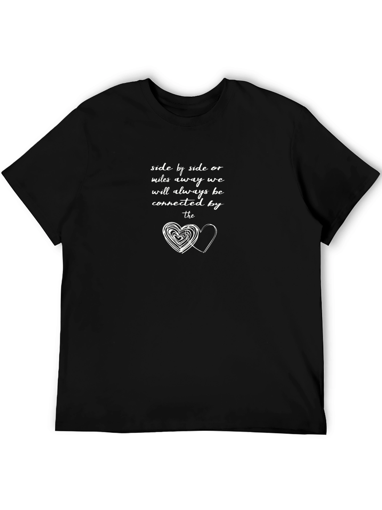 Connected Hearts Black T-Shirt
