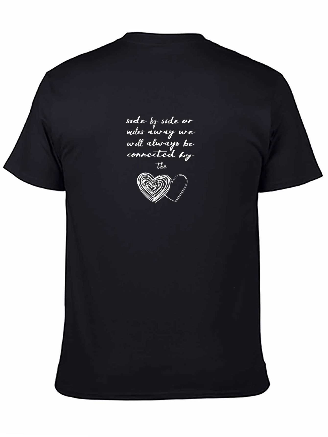 Connected Hearts Black T-Shirt