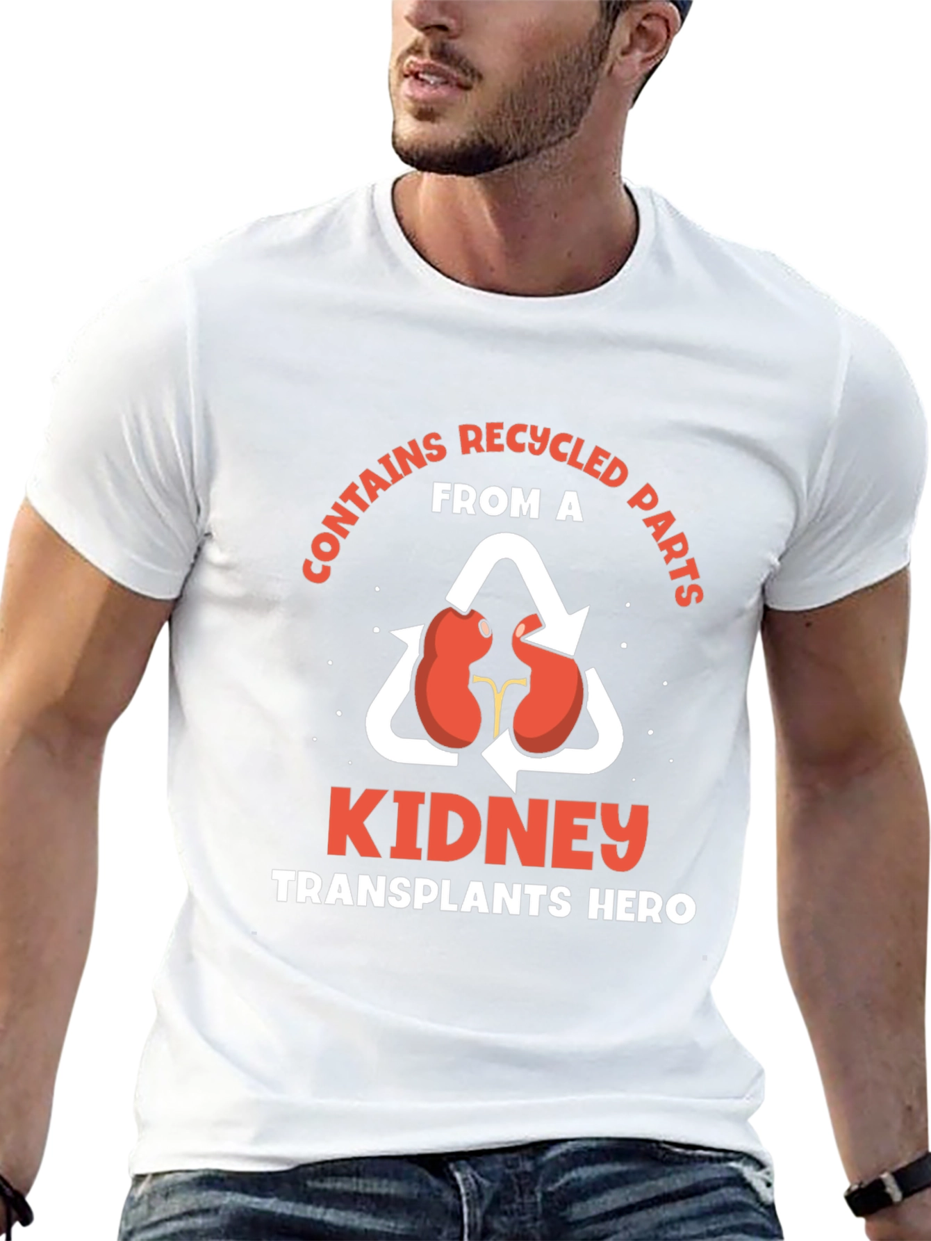 Recycled Parts Kidney Transplant Hero T-Shirt