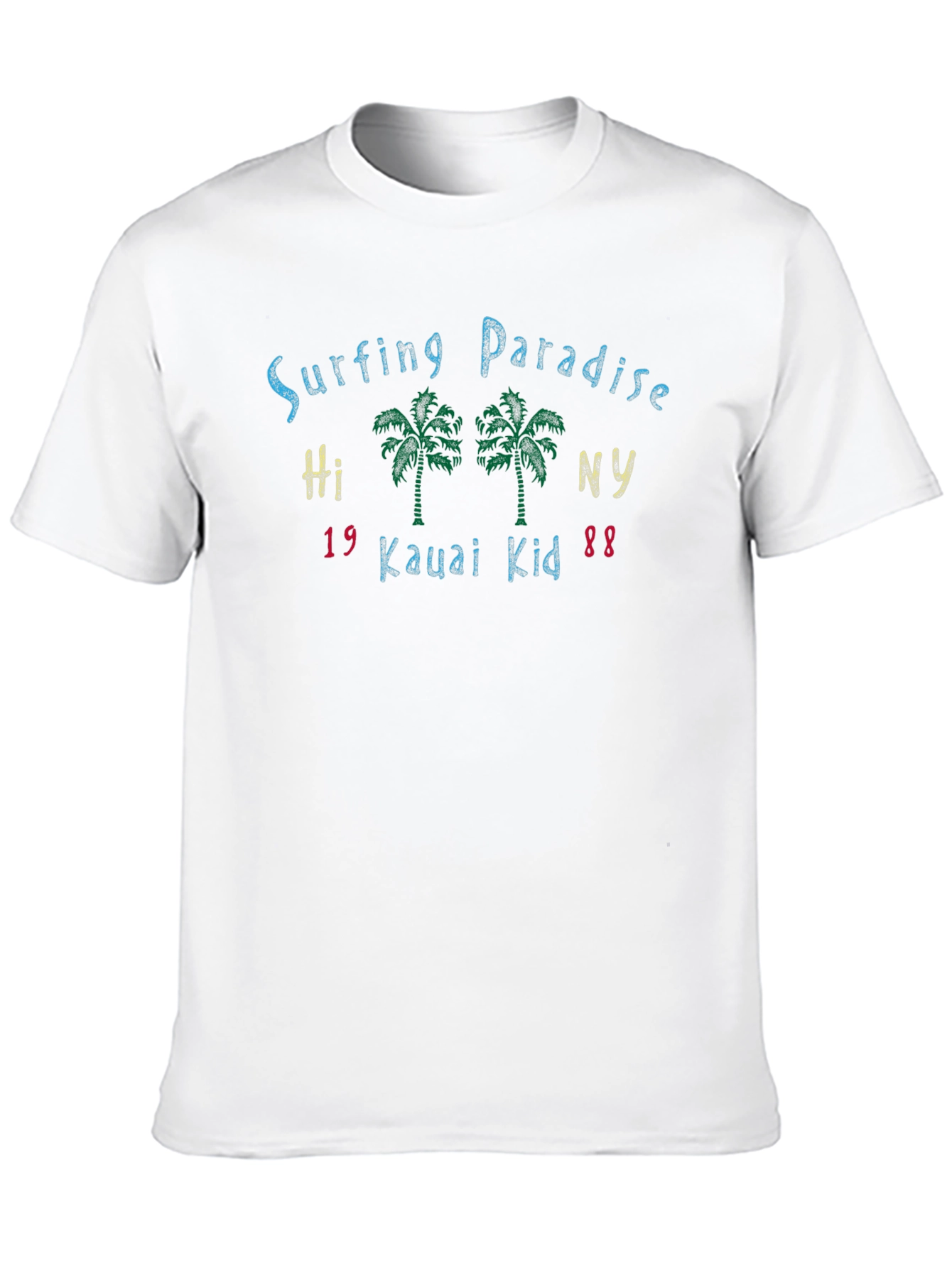 Surfing Paradise Tee - Kauai Kid - Tropical Vibes