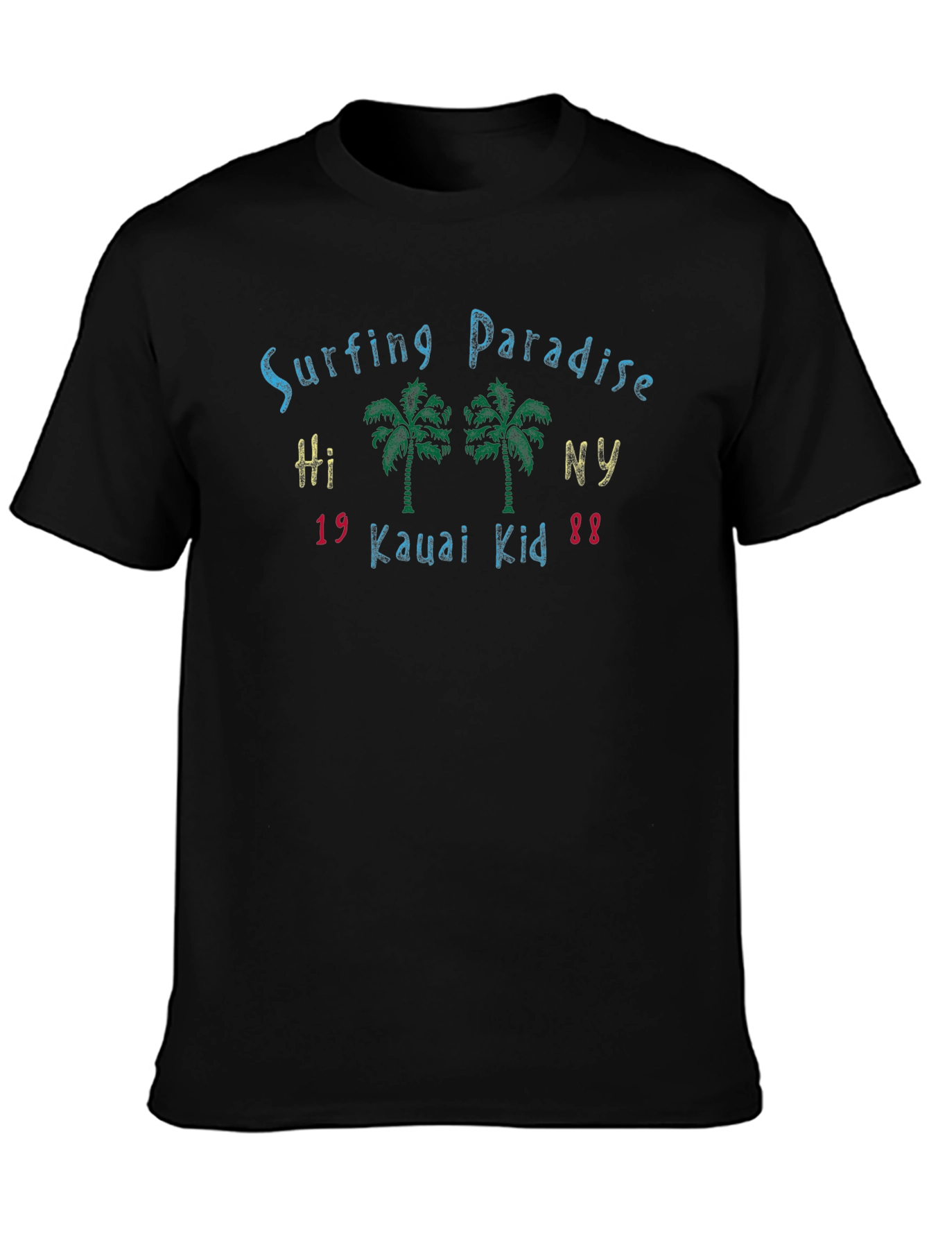 Surfing Paradise Tee - Kauai Kid - Tropical Vibes