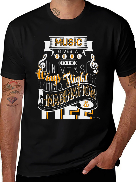 Music Gives a Soul Graphic T-Shirt